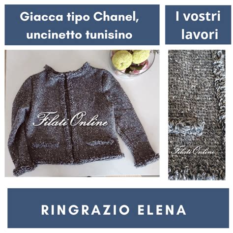 maglie chanel al punto tunisino|GIACCA LADIE .